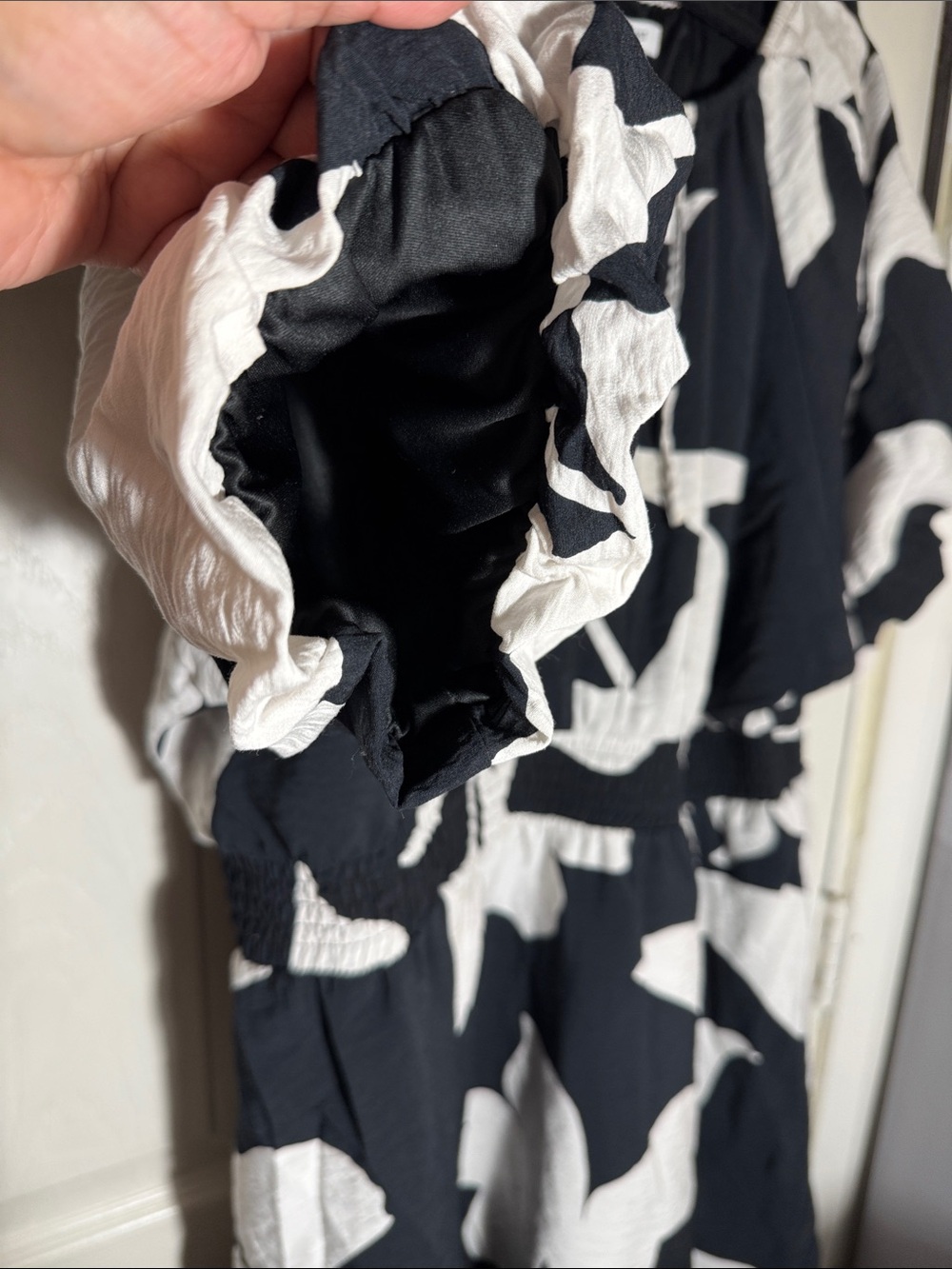 Nine West Black and White Floral Short Dress - Picture 4 of 5